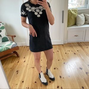 Embroidered Mini Dress